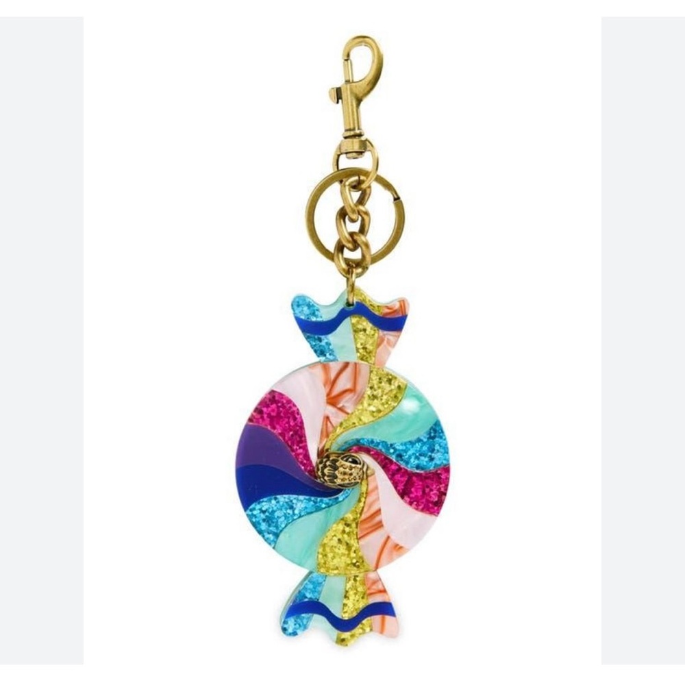 New Kurt Geiger Colorful Candy-Shaped Bag Charm Keychain